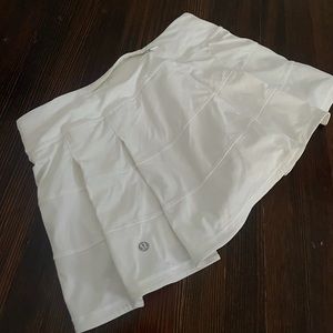 Lululemon Pace Rival Skirt, White Size 6
